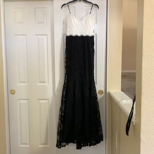Lace prom dress